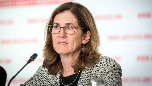 Judith Currier, en AIDS 2016. Foto: International AIDS Society/Steve Forrest/Workers' Photos